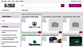 What London.nicelinker.com website looks like in 2024 