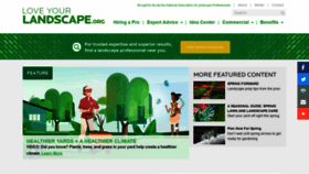 What Loveyourlandscape.org website looks like in 2024 