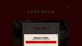 What Lazybearsf.com website looks like in 2024 
