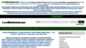 What Localmarketed.com website looks like in 2024 