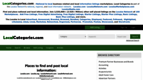 What Localcategories.com website looks like in 2024 