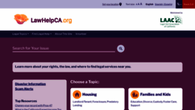 What Lawhelpca.org website looks like in 2024 