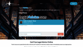 What Legaladvice.com website looks like in 2024 