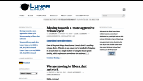 What Lunar-linux.org website looks like in 2024 