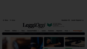 What Leggioggi.it website looks like in 2024 