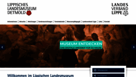 What Lippisches-landesmuseum.de website looks like in 2024 