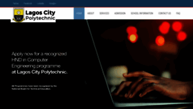 What Lagoscitypolytechnic.edu.ng website looks like in 2024 