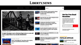 What Liberty.news website looks like in 2024 