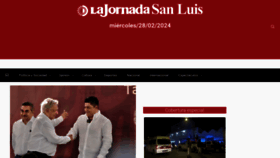 What Lajornadasanluis.com.mx website looks like in 2024 