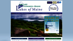 What Lakesofmaine.org website looks like in 2024 