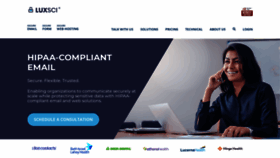 What Luxsci.com website looked like in 2024 (1 year ago)