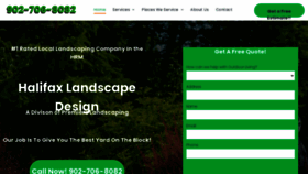What Landscapedesignhalifax.com website looks like in 2024 