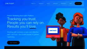 What Linktrust.com website looks like in 2024 