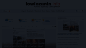 What Lowiczanin.info website looks like in 2024 