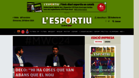 What Lesportiudecatalunya.cat website looks like in 2024 