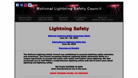 What Lightningsafetycouncil.org website looks like in 2024 