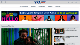 What Learningenglish.voanews.com website looks like in 2024 