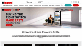 What Legrand.co.in website looked like in 2024 (1 year ago)