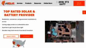 What La-solargroup.com website looks like in 2024 