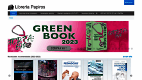 What Libreriapapiros.com website looks like in 2024 