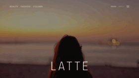 What Latte.la website looks like in 2024 