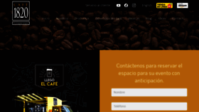What Llegoelcafe.com website looks like in 2024 