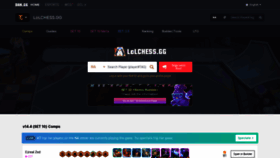 What Lolchess.gg website looks like in 2024 