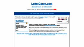 What Lettercount.com website looks like in 2024 