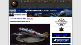 What Largescaleplanes.com website looks like in 2024 