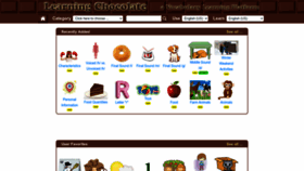 What Learningchocolate.com website looks like in 2024 