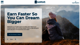 What Landmarkcu.com website looks like in 2024 