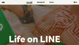 What Line.me website looks like in 2024 