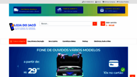 What Lojadojaco.com.br website looks like in 2024 