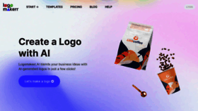 What Logomakerr.ai website looks like in 2024 