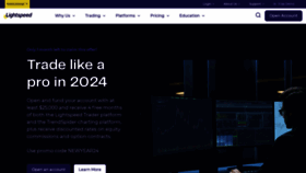 What Lightspeed.com website looks like in 2024 
