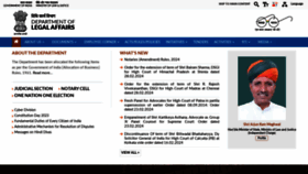 What Legalaffairs.gov.in website looks like in 2024 