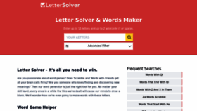 What Lettersolver.com website looks like in 2024 
