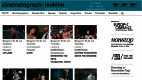 What Leokino.at website looked like in 2024 (1 year ago)