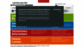 What Lernen-aus-der-geschichte.de website looks like in 2024 