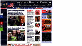 What Landoverbaptist.org website looks like in 2024 