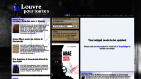 What Louvrepourtous.fr website looks like in 2024 