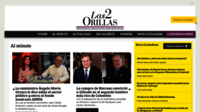 What Las2orillas.co website looks like in 2024 