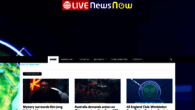 What Livenewsnow.com website looks like in 2024 