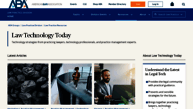 What Lawtechnologytoday.org website looks like in 2024 