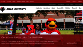 What Lamar.edu website looks like in 2024 