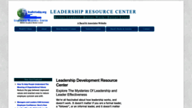 What Leadertoday.org website looks like in 2024 