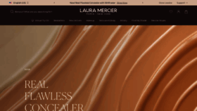 What Lauramercier.com website looks like in 2024 
