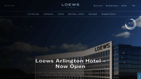 What Loewshotels.com website looks like in 2024 