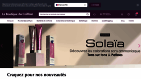 What Laboutiqueducoiffeur.com website looks like in 2024 