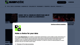 What Lerugbynistere.fr website looks like in 2024 